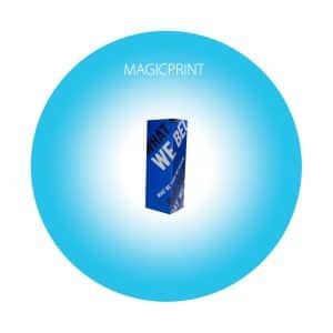 Custom advertising column for point of sale