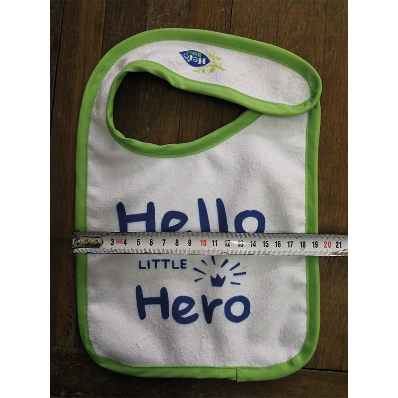 Bavoir imperméable personnalisé avec impression écologique