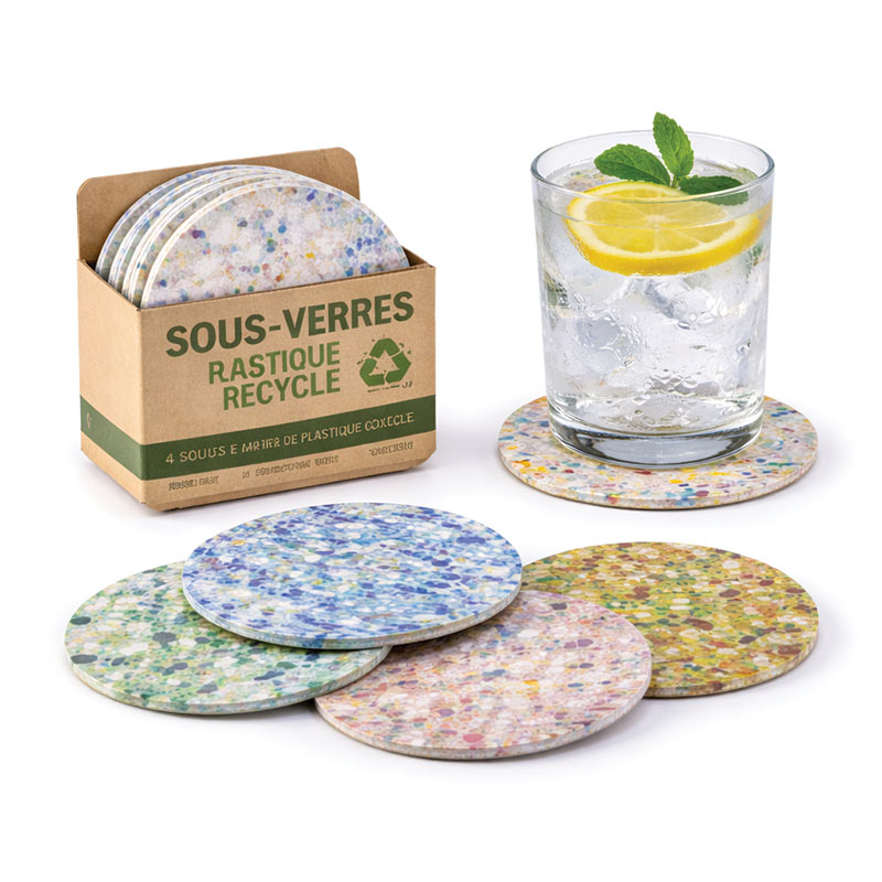 Sous-verre en plastique recyclé – Image 2