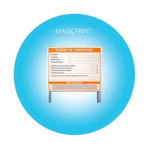 Panneau permis de construire