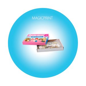 Puzzle personnalisé recyclé en carton écologique avec impression couleur haute définition pour communication d’entreprise