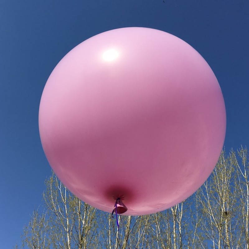 Grand Ballon Rond publicitaire - ballon rose
