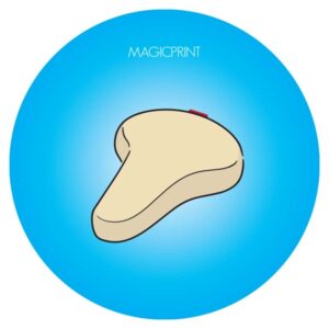 Housse de selle publicitaire marquage rouge