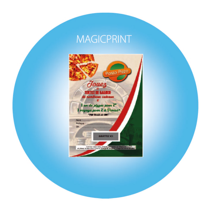 Flyer à gratter format A6